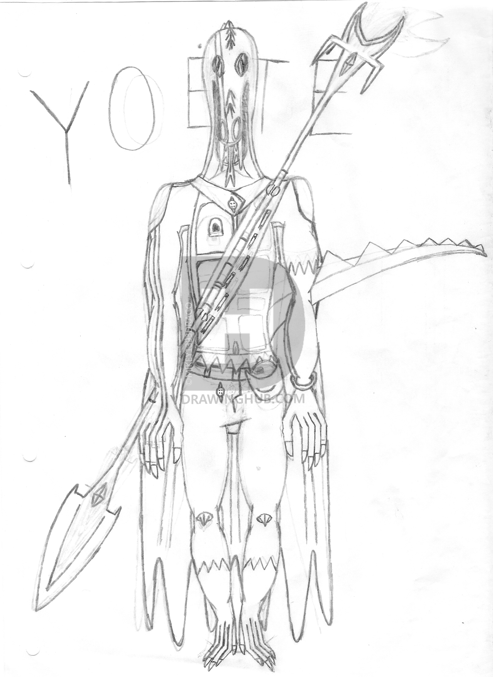 1611x2213 moonlight shadow enemy first draft drawing - Enemy Drawing