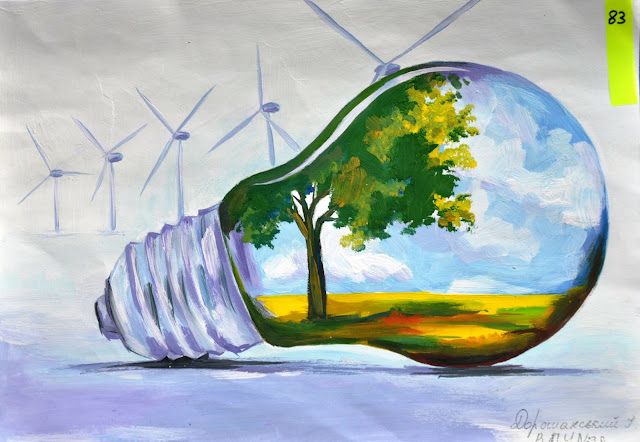 640x442 energy conservation drawings a save water drawing, save earth - Energy Drawing