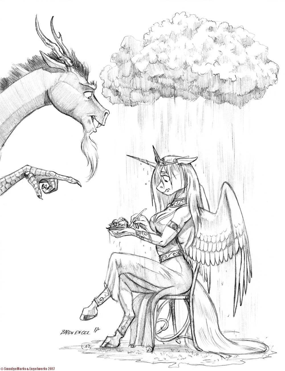 1000x1299 the drawing of many possible titles smudge marks engel werks - Engel Drawing