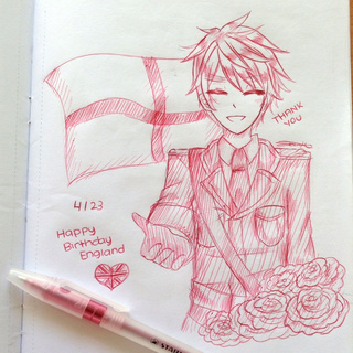 320x320 repost of the england drawing i did on saint george's day from my - England Drawing