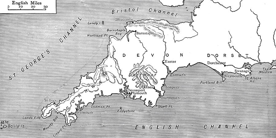 900x453 South West England Map Drawing - England Map Drawing