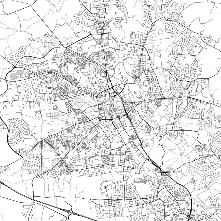 900x900 Bolton, England, Uk, Vector Map - England Map Drawing