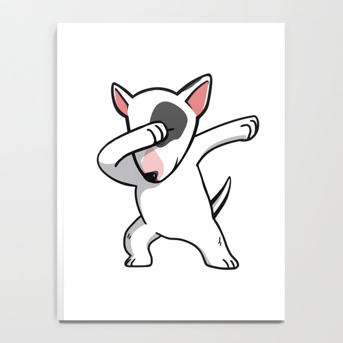 700x700 funny dabbing english bull terrier dog dab dance notebook - English Bull Terrier Drawing