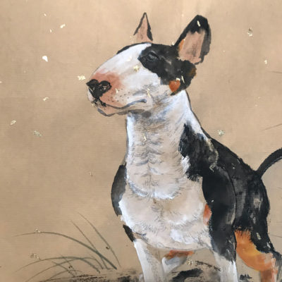 400x400 sketch art, pencil drawings tag english bull terrier archives - English Bull Terrier Drawing