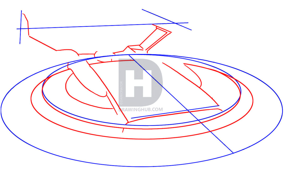 1080x671 how to draw the uss starship enterprise from star trek, step - Enterprise Drawing