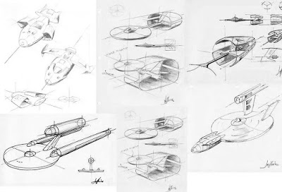 400x272 paperwalker first concept drawings for the starship enterprise - Enterprise Drawing