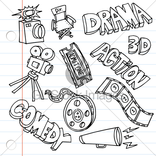 500x500 notebook paper entertainment drawings gl stock images - Entertainment Drawing