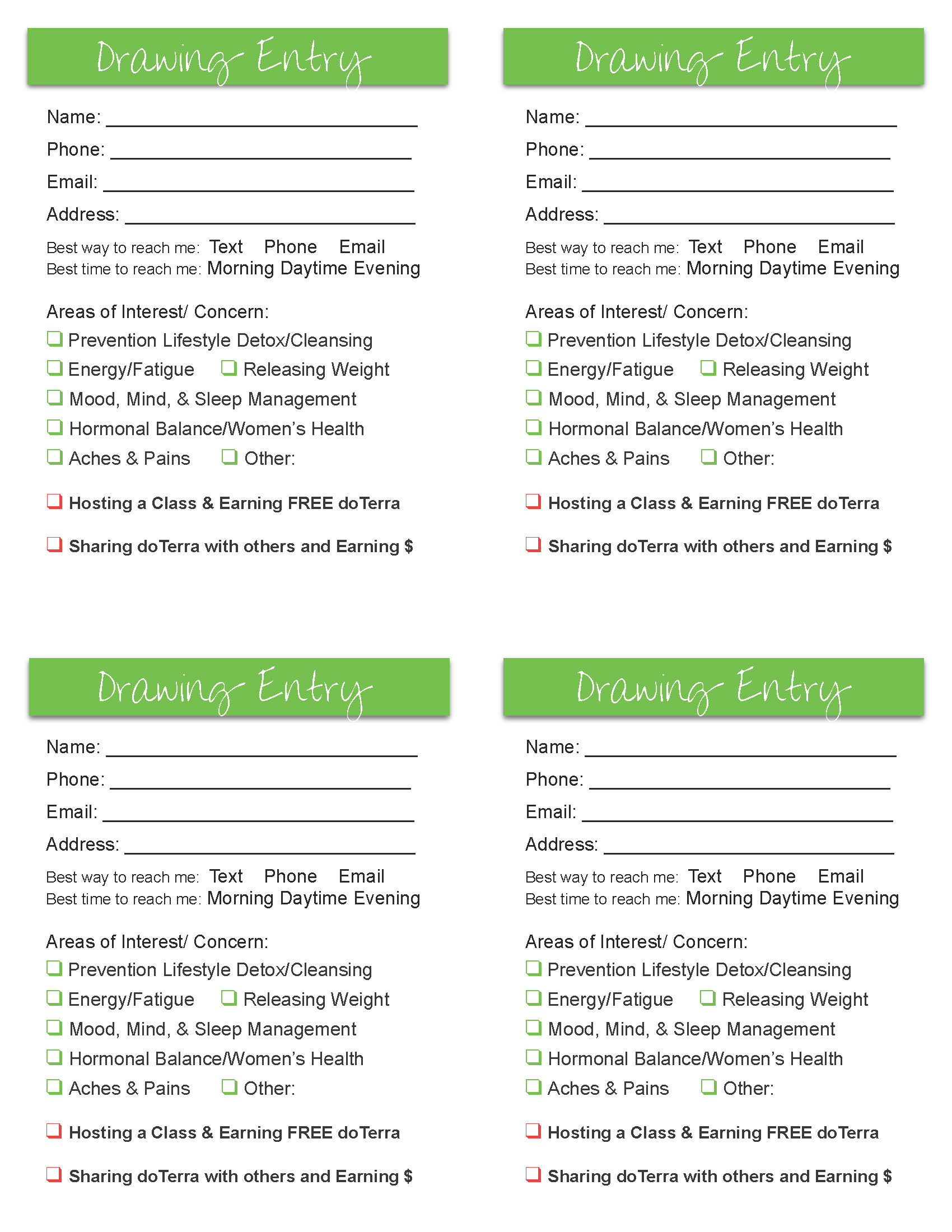1700x2200 images of drawing raffle entry form template - Entry Drawing