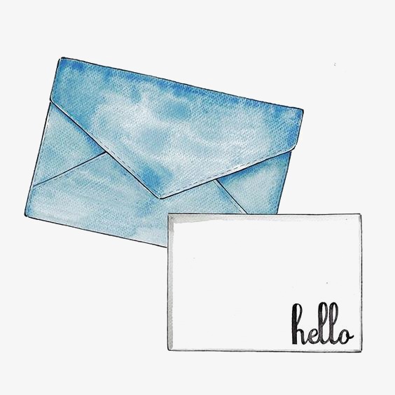 564x564 envelope, hand painted envelope, drawing envelopes, letter png - Envelope Drawing