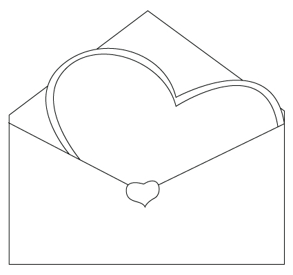 425x400 valentine's day envelope drawing childrens drawings - Envelope Drawing