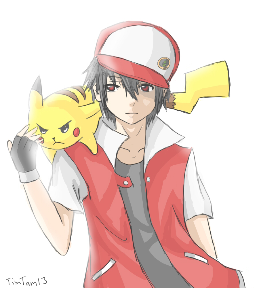 900x1000 trainer red drawing image - Epic Anime Drawings