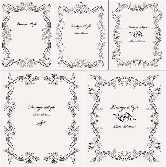 550x555 Simple Line Drawing Lace Border Vector - Eps Drawing
