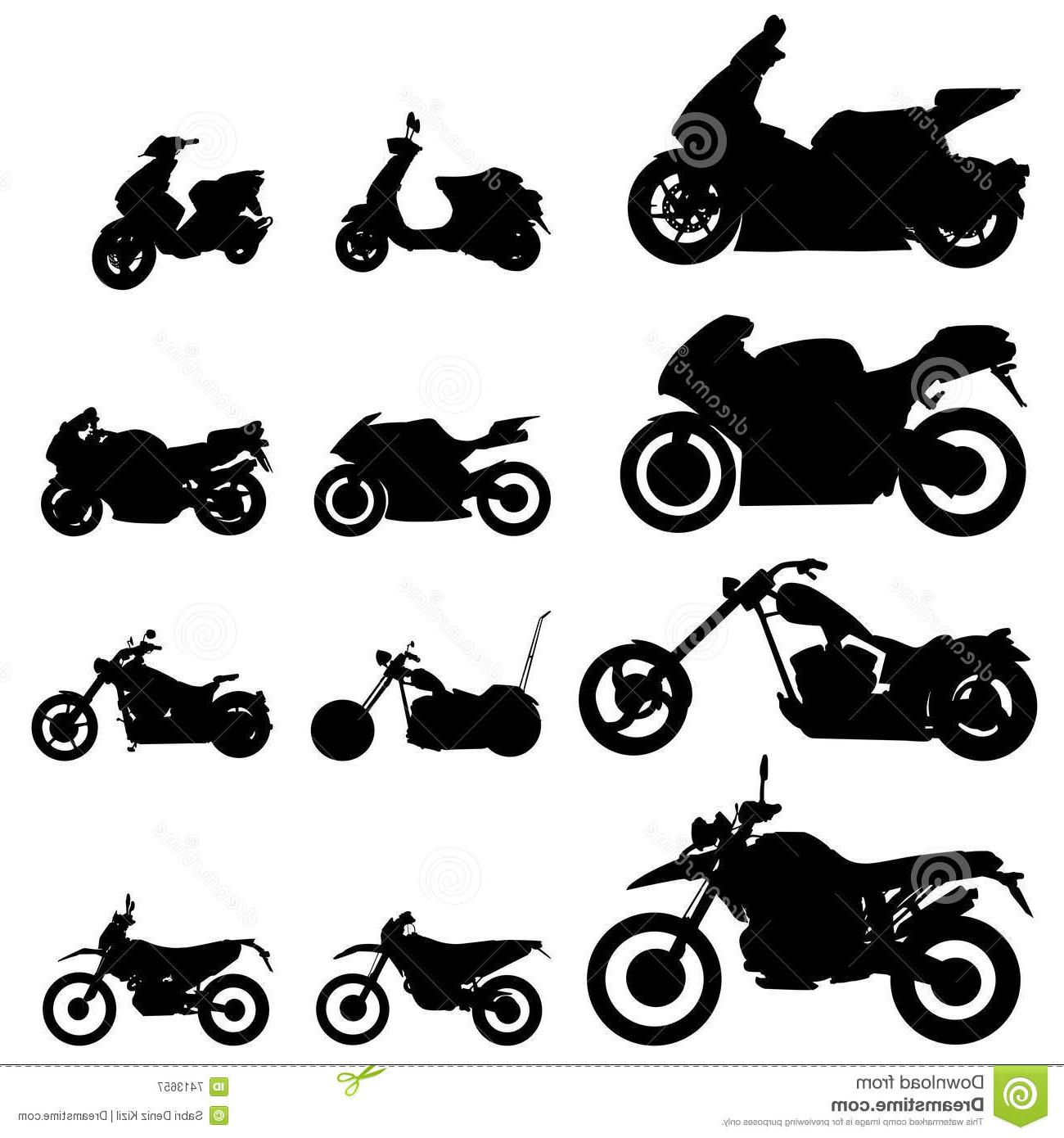 1300x1390 Top Motorcycle Vector Drawing Free Vector Art, Images - Eps Drawing