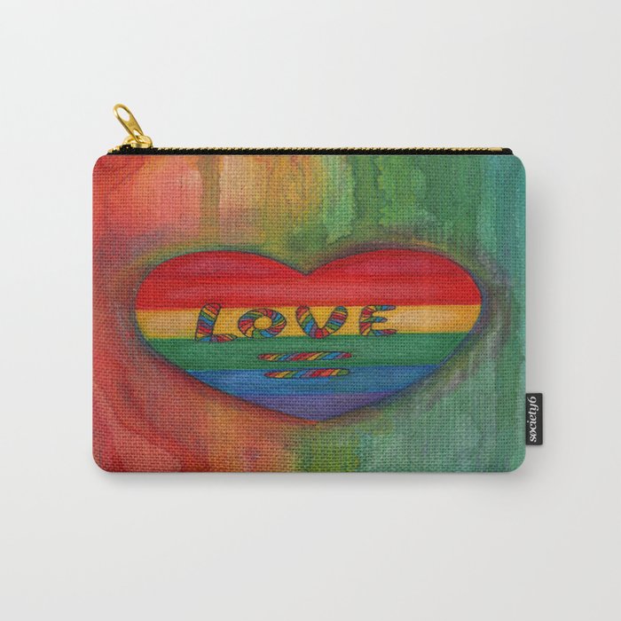 700x700 Love Is Equal Drawing Carry All Pouch - Equal Drawing