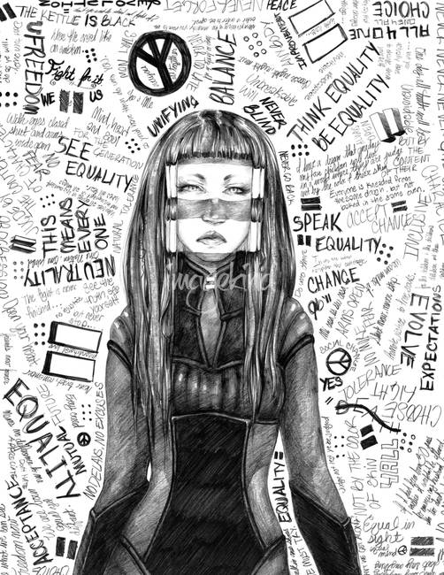 502x650 Stunning Equality Drawings And Illustrations For Sale On Fine - Equality Drawing