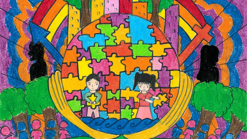 1024x576 Youth Art Depicts Gender Equality Asian Development Bank - Equality Drawing