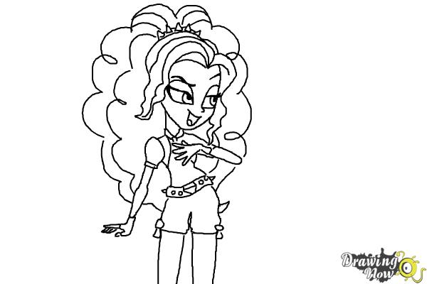 600x400 How To Draw Adagio Dazzle From My Little Pony Equestria Girls - Equestria Girls Drawing