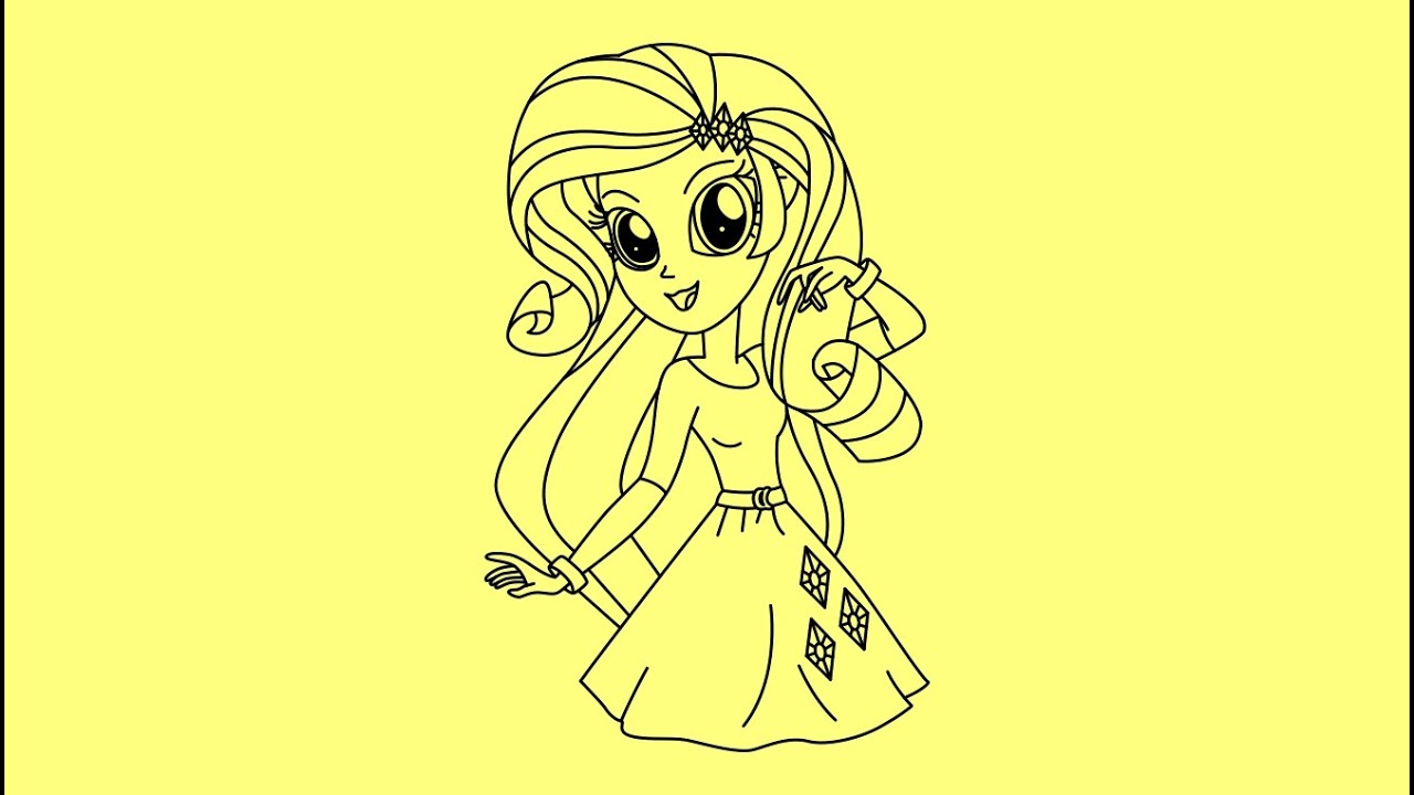 1280x720 How To Draw My Little Pony Equestria Girls - Equestria Girls Drawing