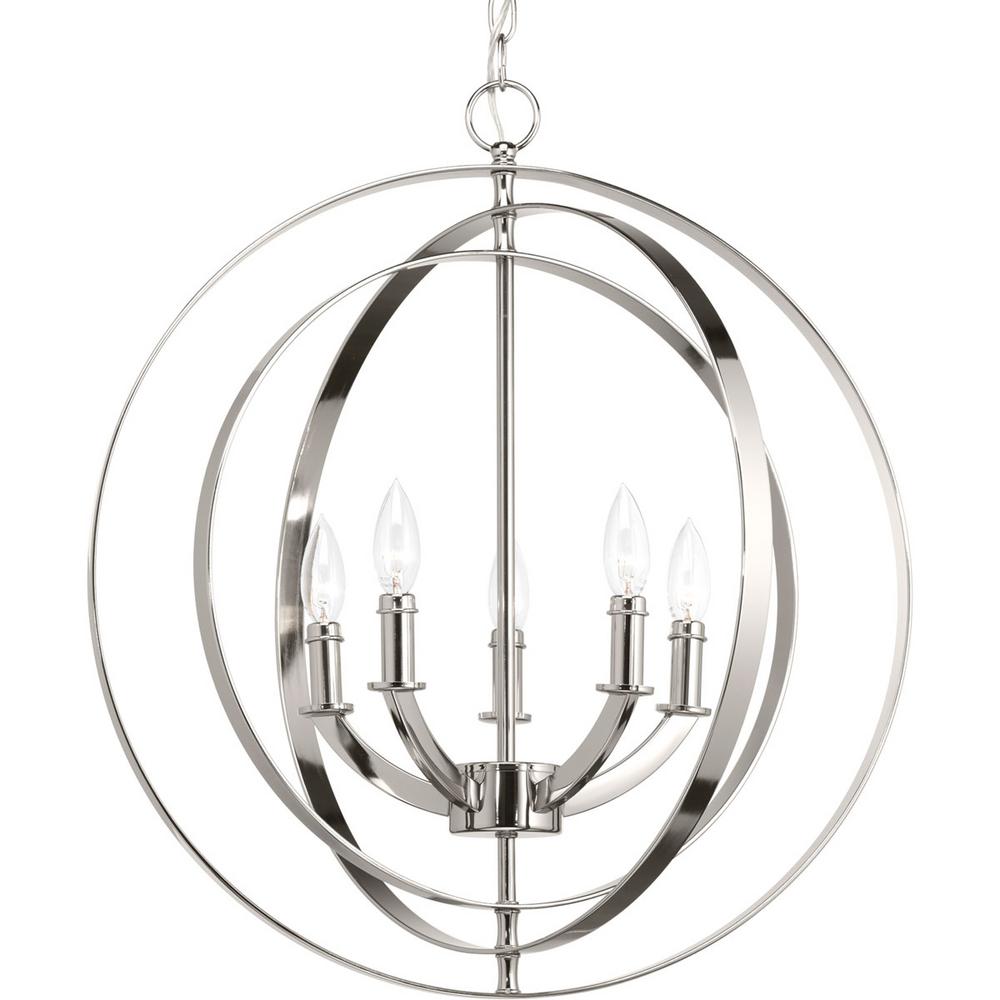 1000x1000 progress lighting equinox light polished nickel orb chandelier - Equinox Drawing