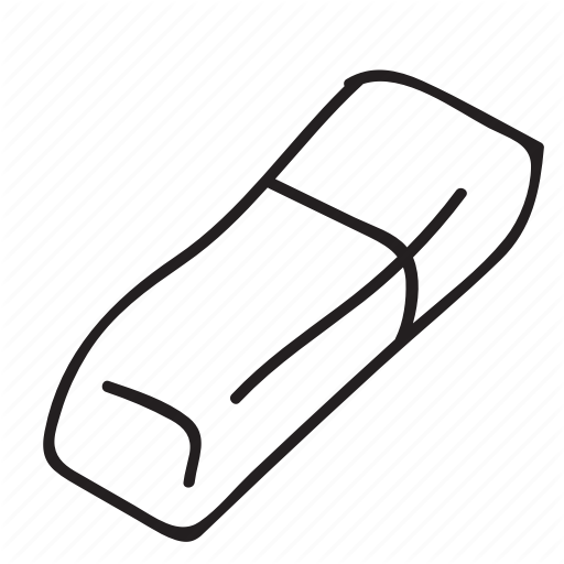 512x512 doodle, drawing, eraser, hand drawn, rubber icon - Eraser Drawing