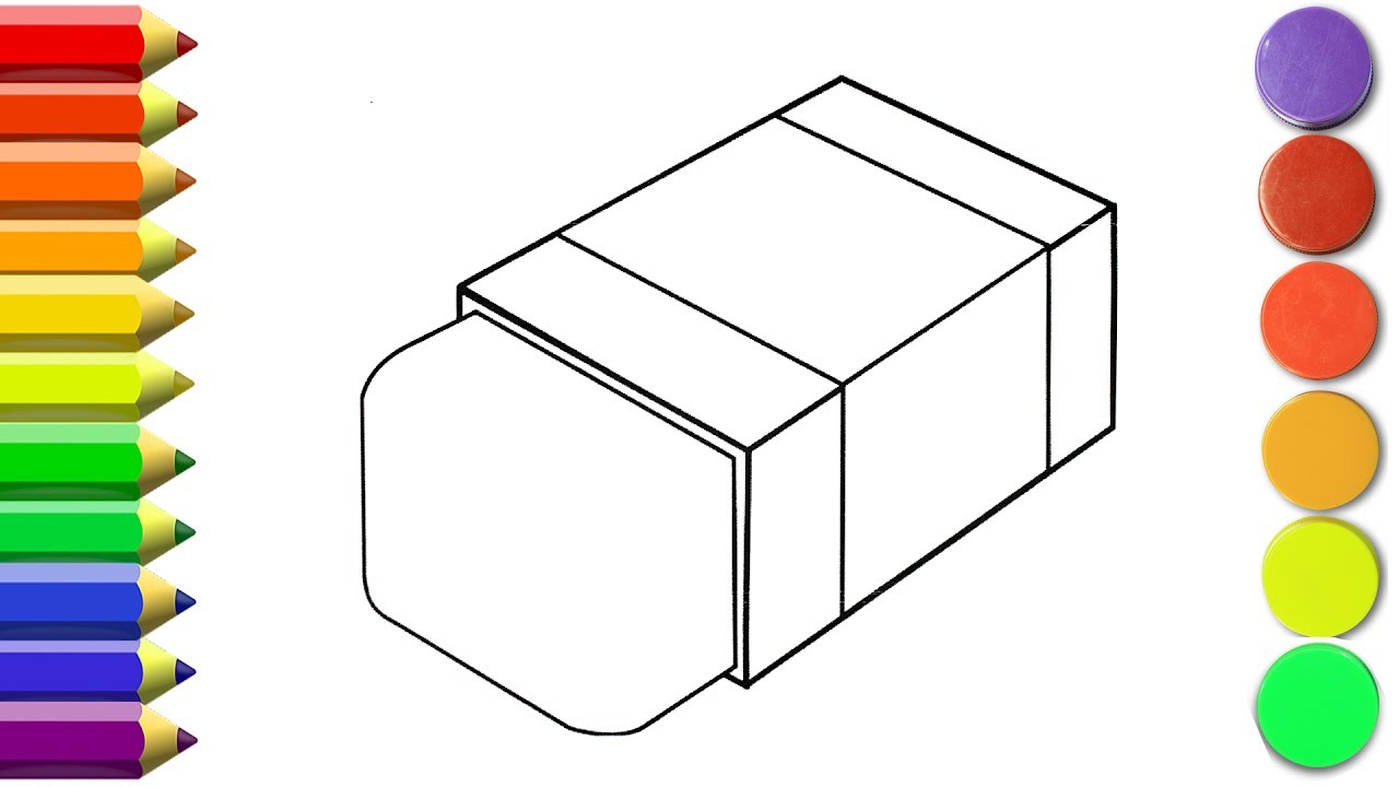 Нарисуй что нибудь прямоугольное. Ластик раскраска. Стирательная резинка раскраска. Ластик раскраска для детей. Стёрка раскраска для детей.