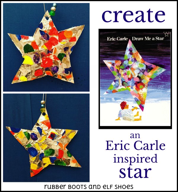 600x648 eric carle inspired stars - Eric Carle Drawings