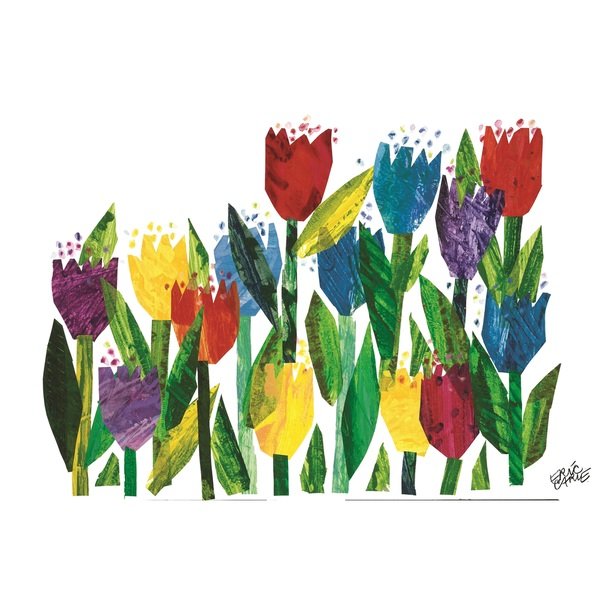 600x600 Shop Draw Me A Star Character Art Flowers Canvas Art Print - Eric Carle Drawings