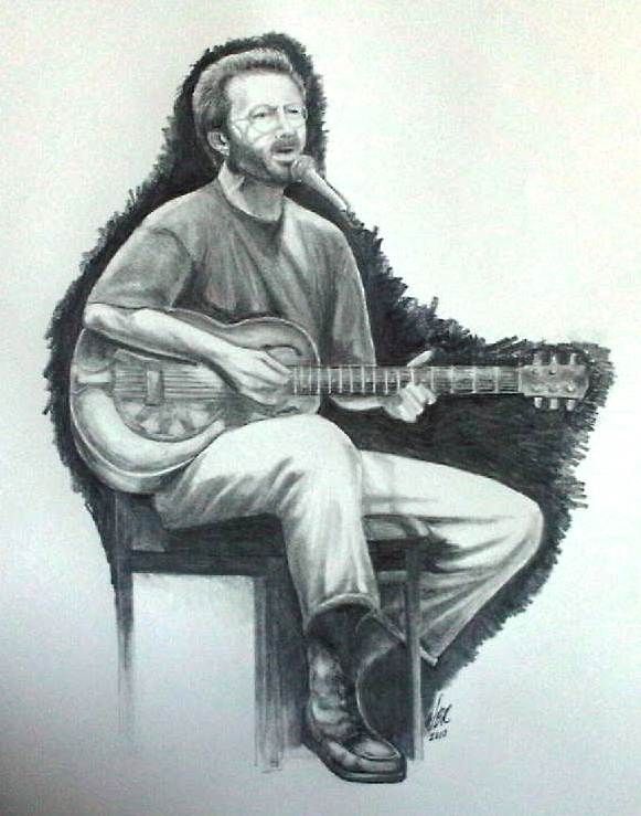 581x739 pencil drawing eric clapton william rost art eric clapton - Eric Clapton Drawings