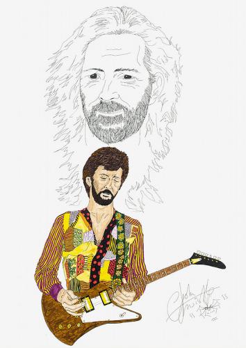 354x500 the hypertext who eric clapton drawing - Eric Clapton Drawings