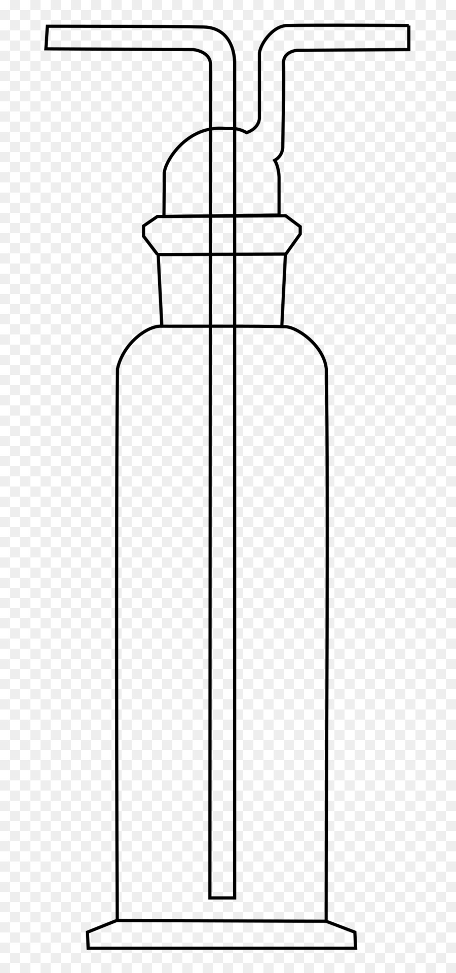 900x1920 beaker, drawing, line, transparent png image clipart free download - Erlenmeyer Flask Drawing
