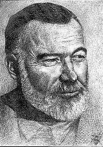 212x300 Ernest Hemingway Drawings Fine Art America - Ernest Hemingway Drawing