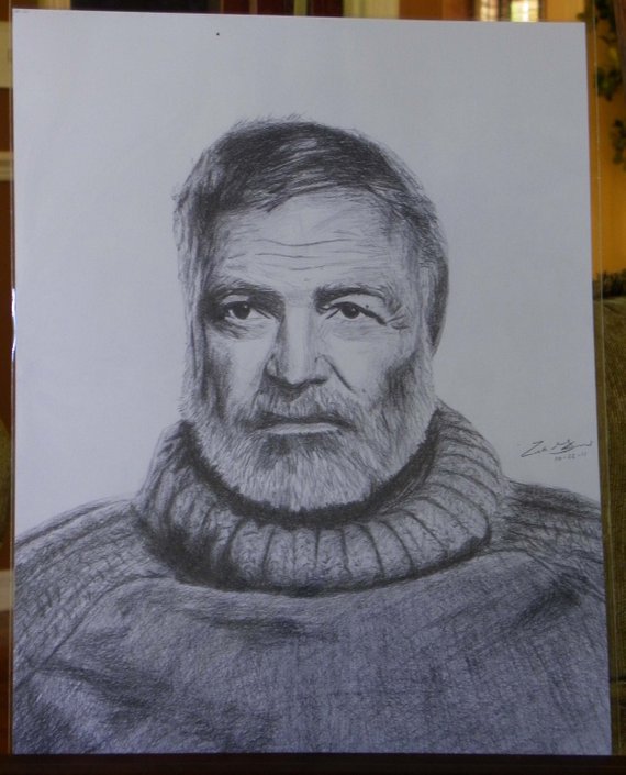 Ernest Hemingway Drawing At PaintingValley.com | Explore Collection Of ...