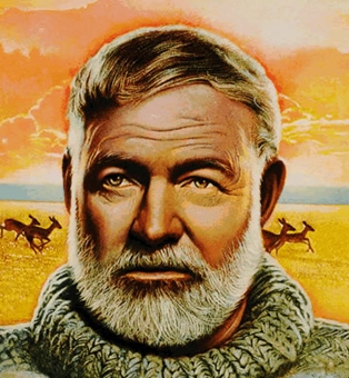 314x340 Hemingway Lecture - Ernest Hemingway Drawing