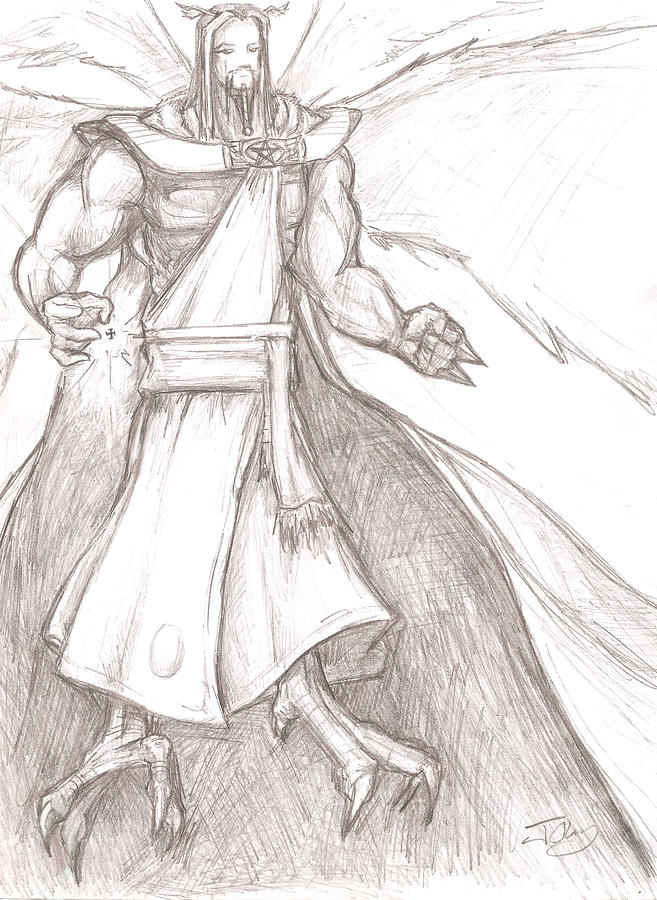 657x900 Primordial Eros Drawing - Eros Drawing