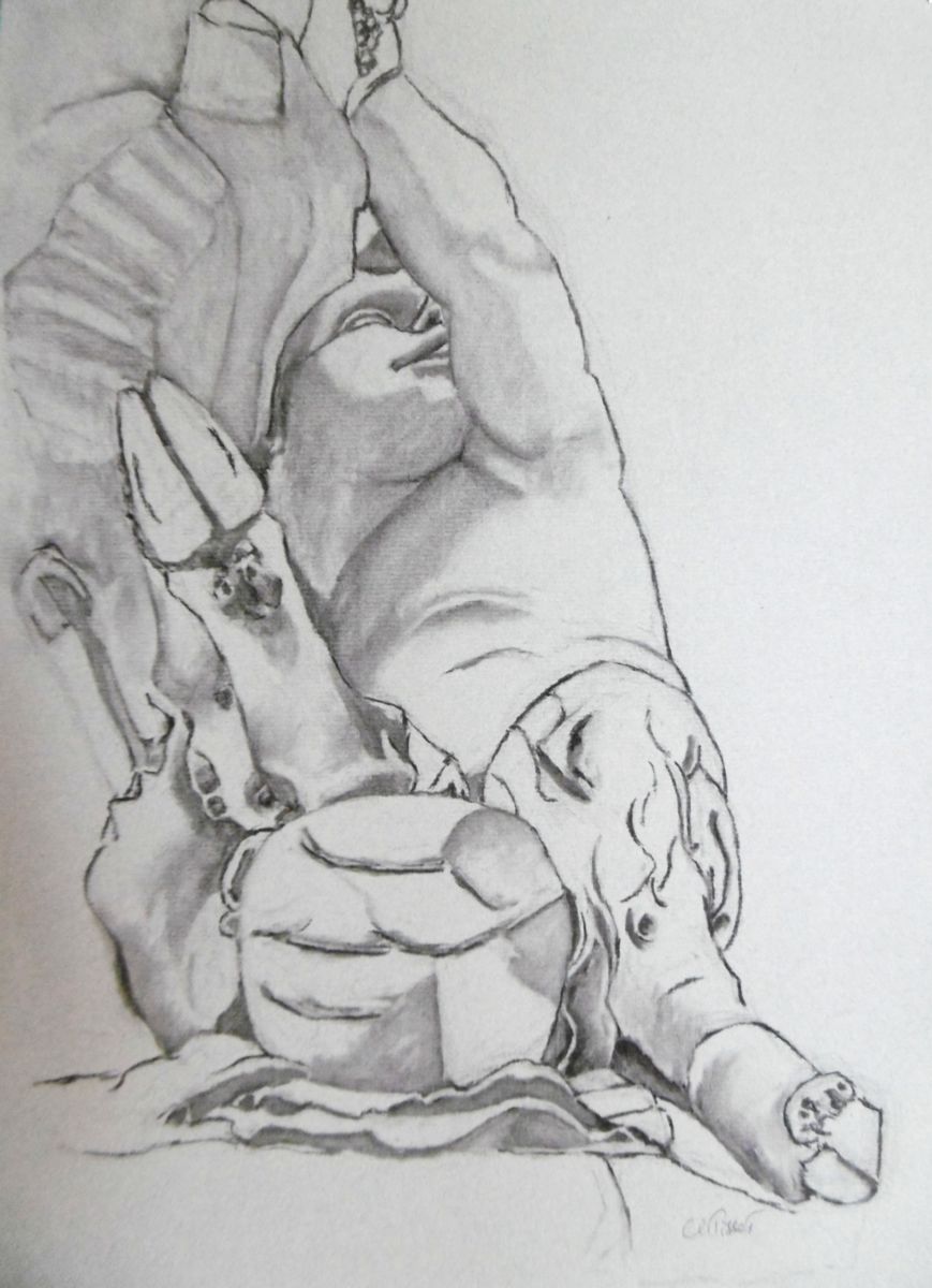 869x1200 Eros Drawing - Eros Drawing