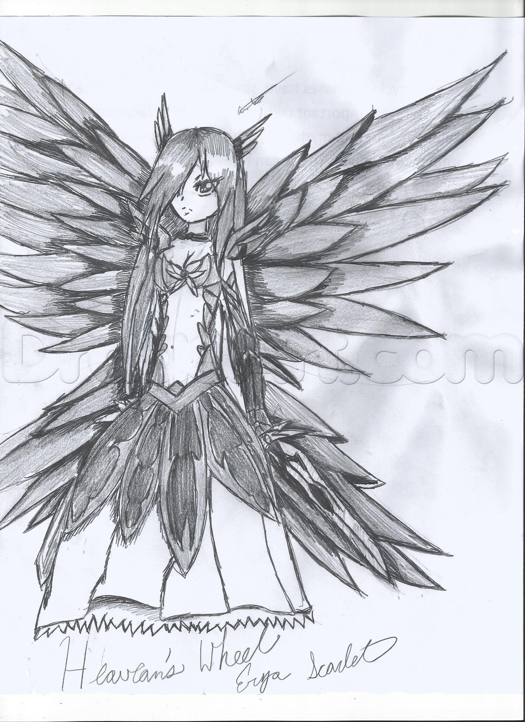 1700x2338 How To Draw Erza Scarlet, Step - Erza Drawing