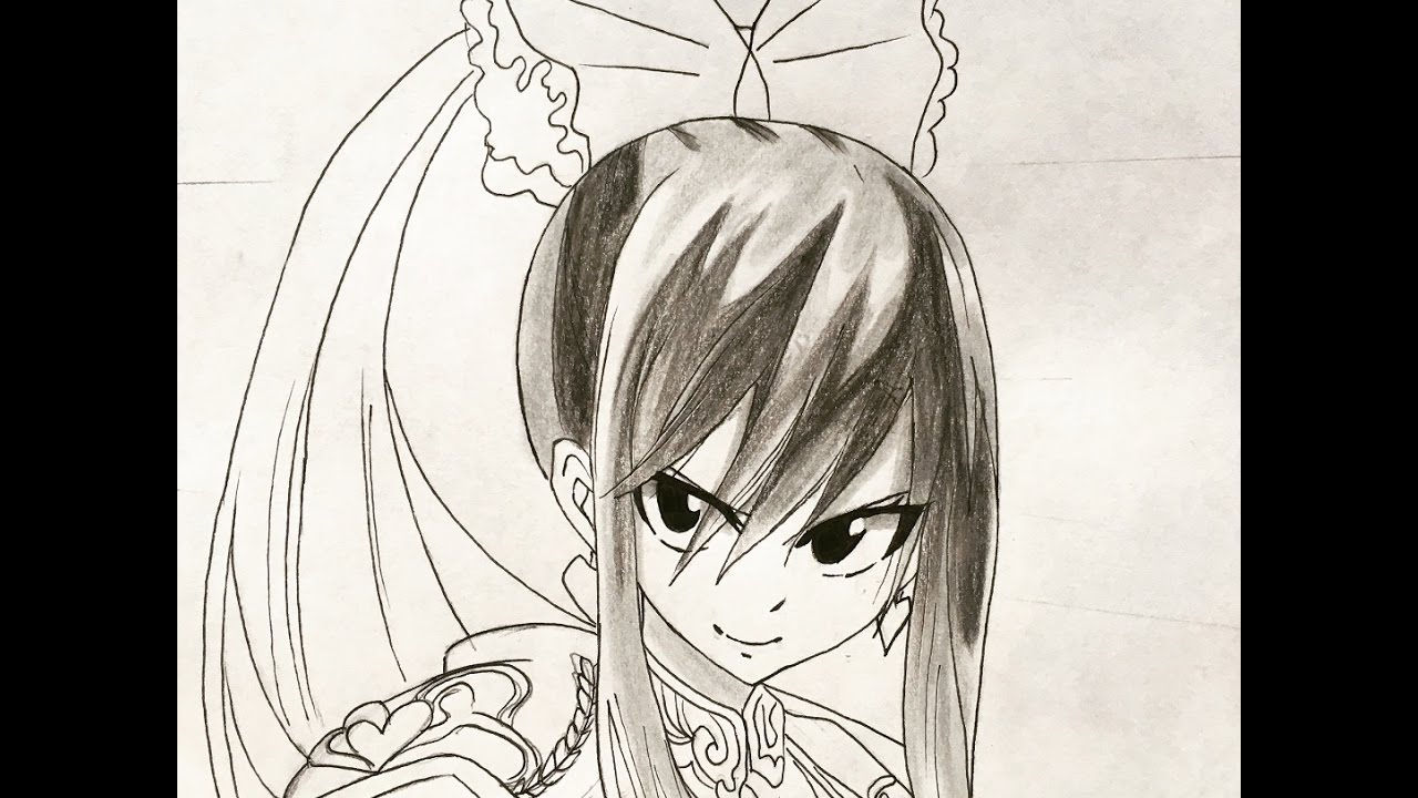 1280x720 How To Draw Erza Scarlet - Erza Drawing