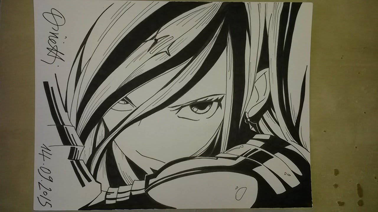 1280x720 Drawing Erza Scarlet - Erza Drawing