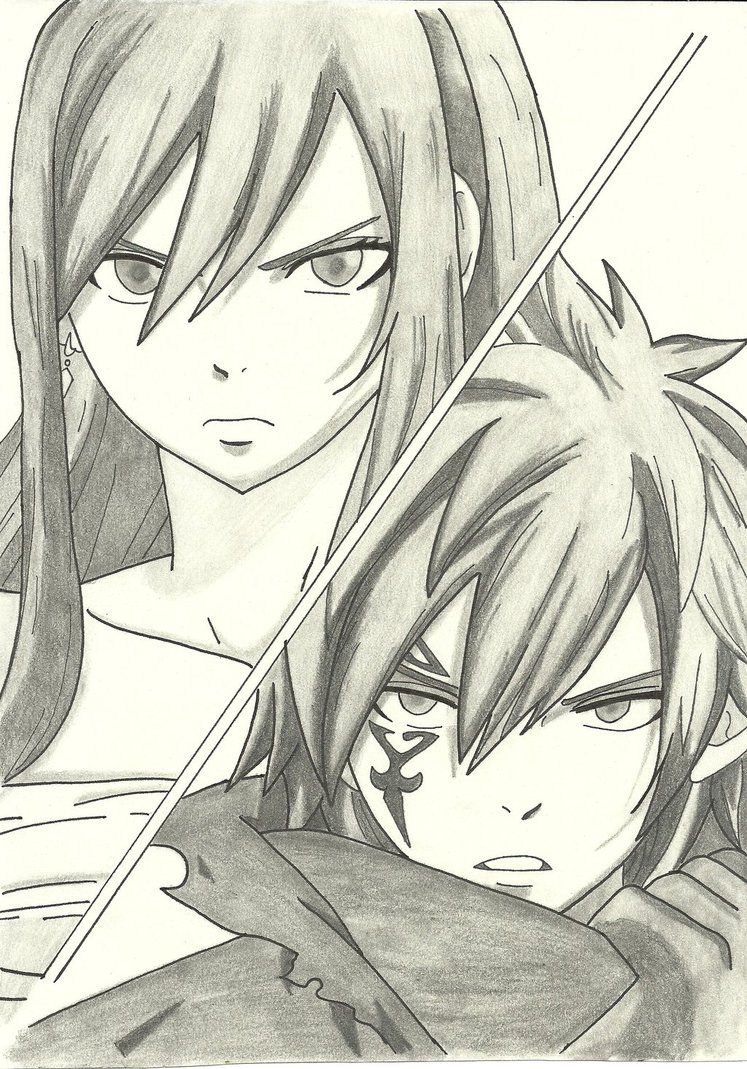747x1069 de recherche d'images pour erza drawing fairy tail - Erza Drawing
