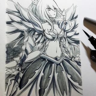 320x320 Erza Drawings On Paigeeworld Pictures Of Erza - Erza Drawing