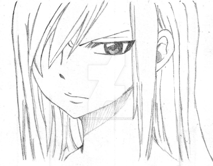 900x699 Erza Scarlet - Erza Scarlet Drawing
