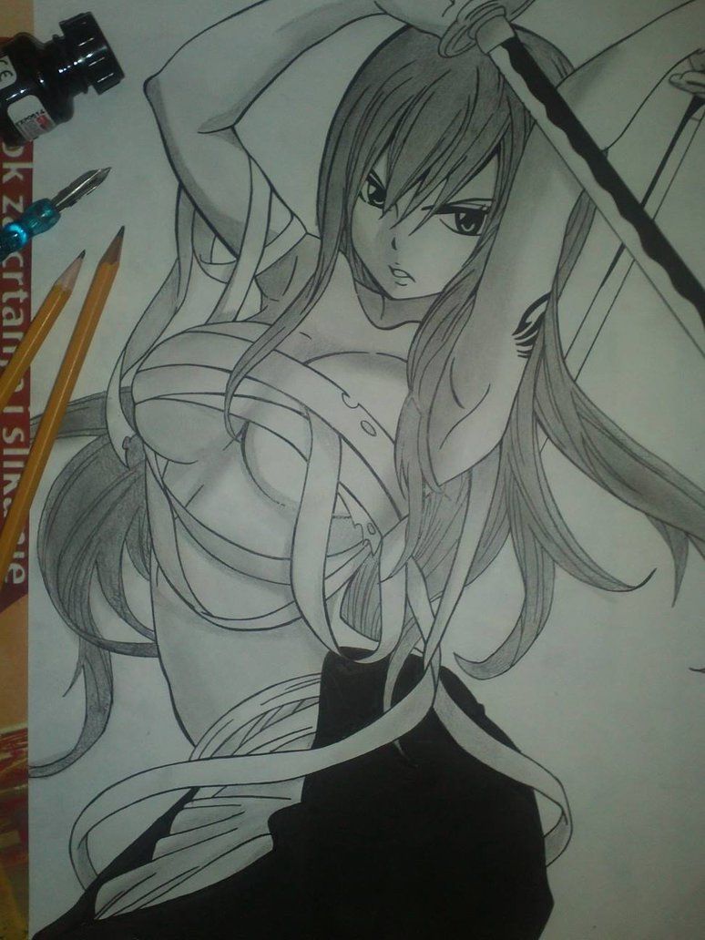 774x1032 Erza Scarlet Fairy Tail - Erza Scarlet Drawing