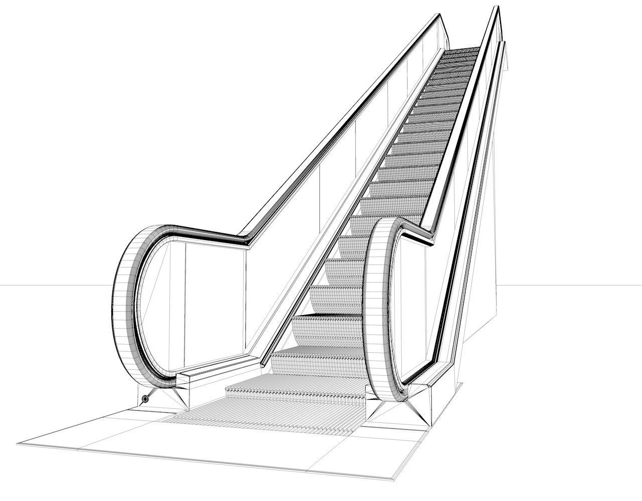 Escalator Drawing at Explore collection of