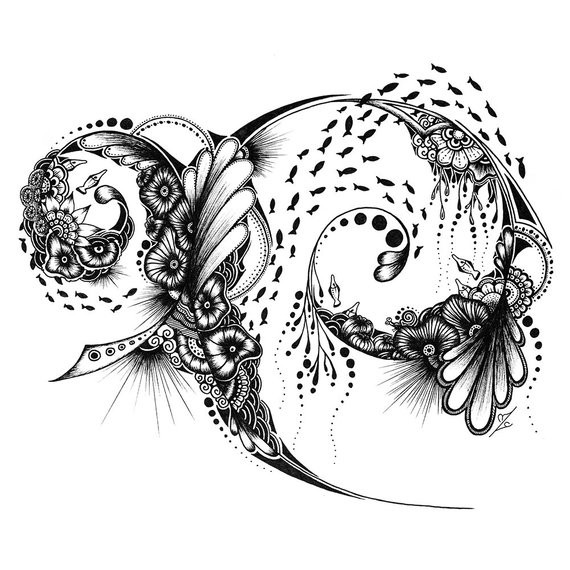 570x570 underwater escape drawing underwater illustration etsy - Escape Drawing