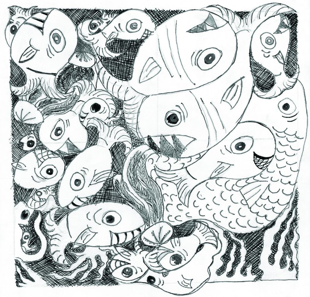 1045x1000 escher drawings - Escher Drawings