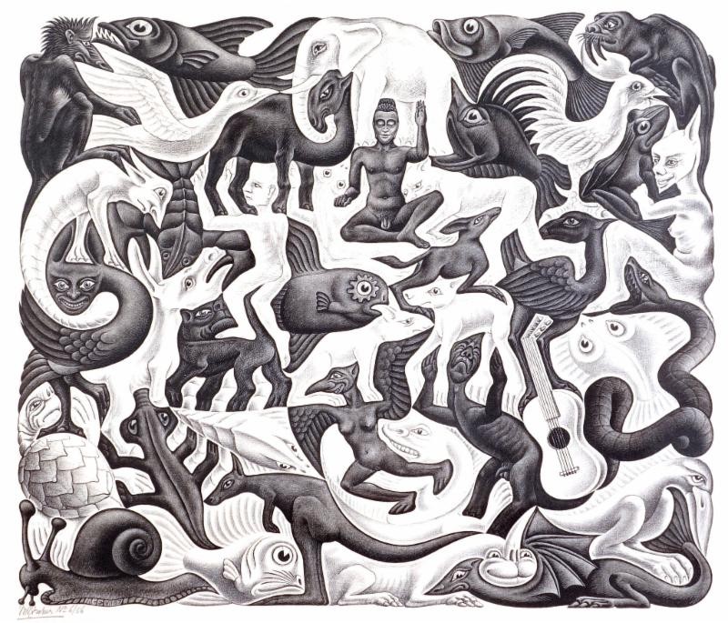 800x685 m c escher transformations - Escher Drawings