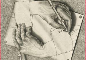 300x210 mc escher drawing hands drawing hands playstation skin - Escher Hands Drawing Each Other