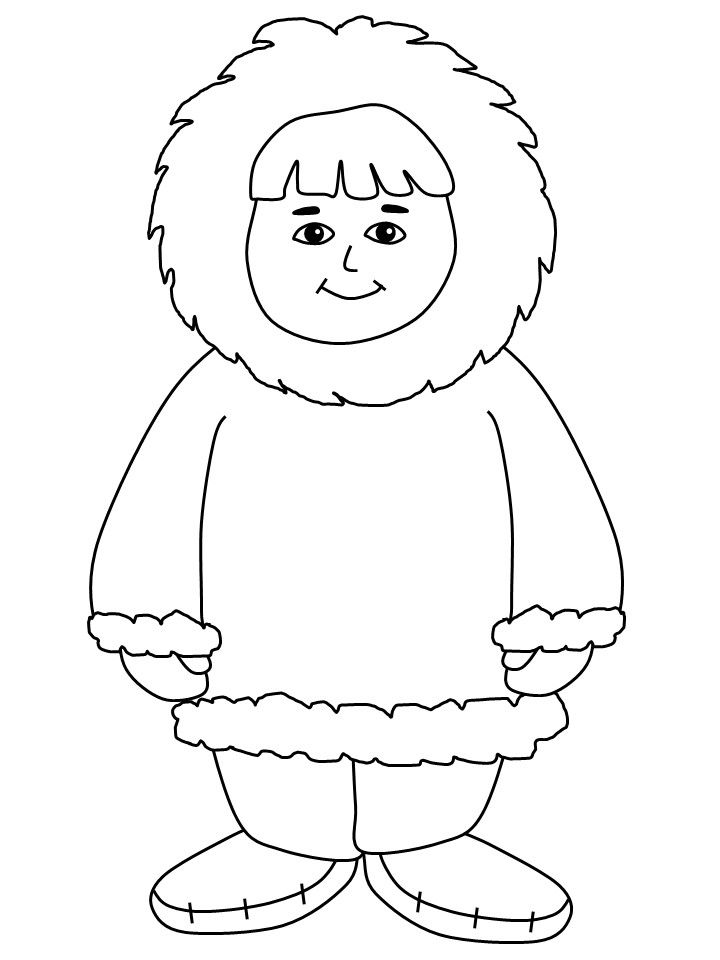 720x960 eskimo coloring pages printable coloring pages around - Eskimo Drawing