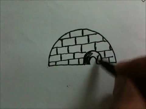 480x360 how to draw cartoon eskimo ice house - Eskimo Drawing