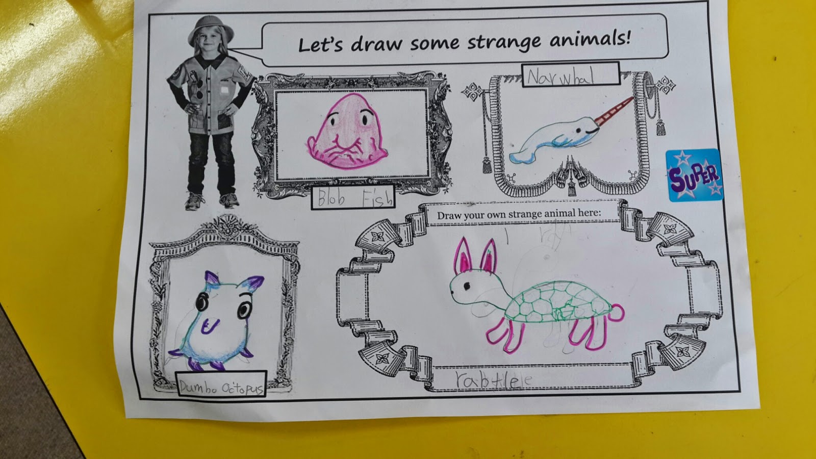 1600x900 strange animals esl class free ppt and worksheet mrs baia - Esl Drawing
